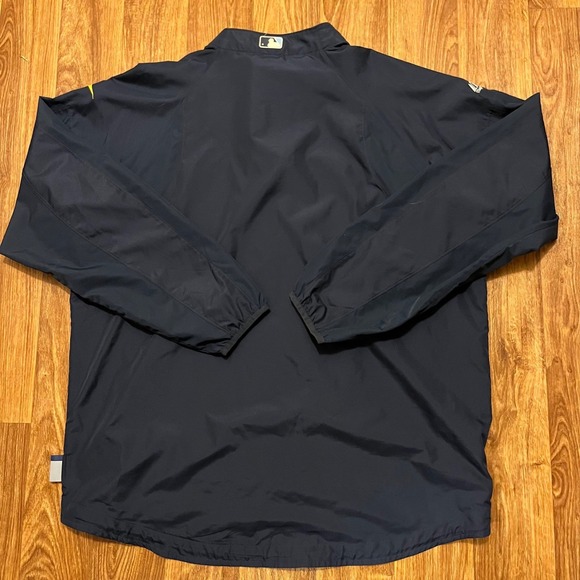 Majestic Tampa Bay Rays Pullover  Windbreaker Men‎ XL Navy Blue Cool Base - Picture 2 of 6